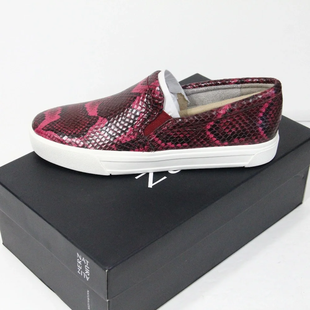 Naturalizer Platform Sneakers New Women Slip on Shoes sz 7 Leather Fashion